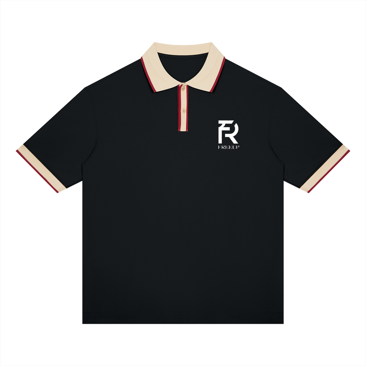 Free Up Unisex Color Block Polo Shirt