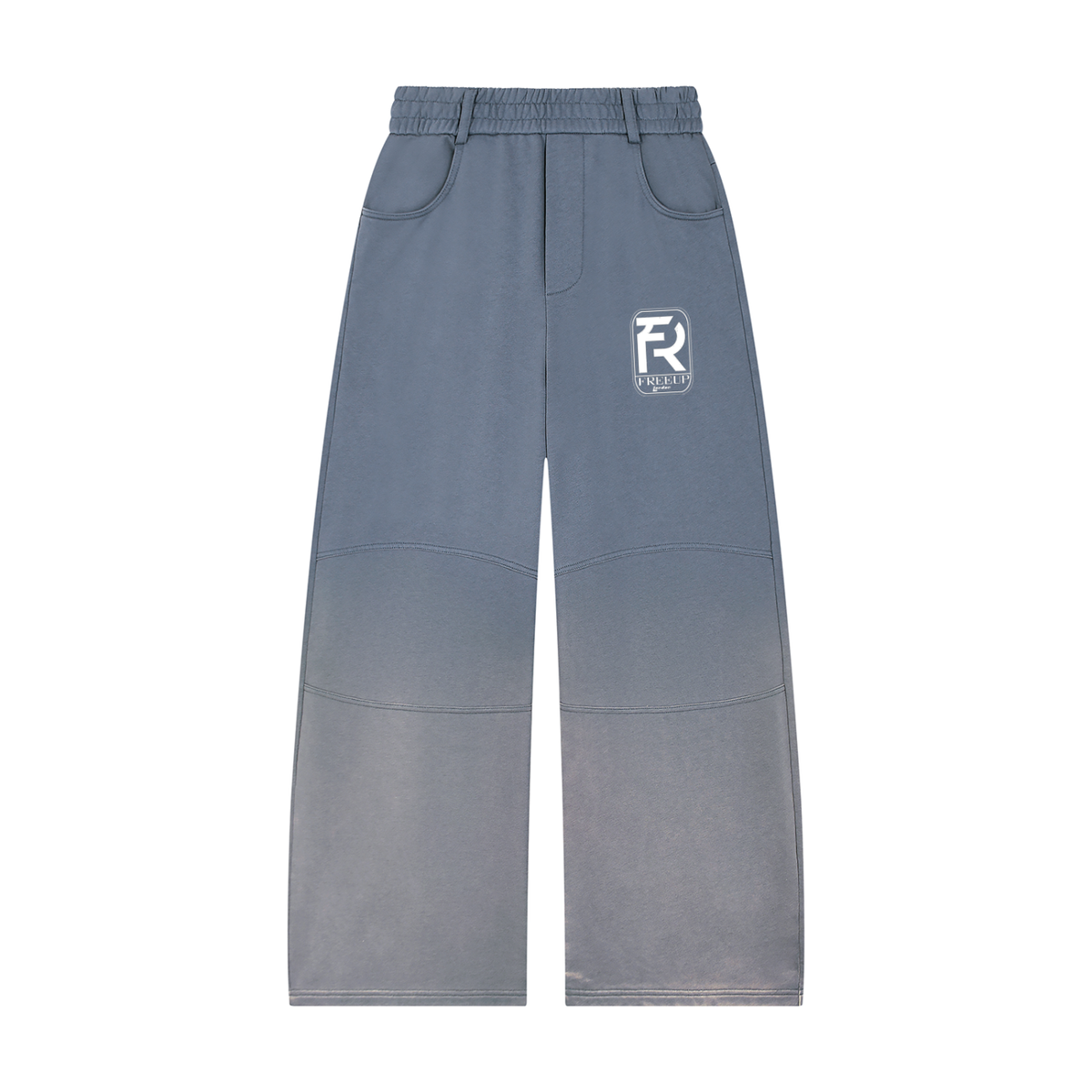 Free Up Unisex Sunfade Paneled Barrel Leg Sweatpants