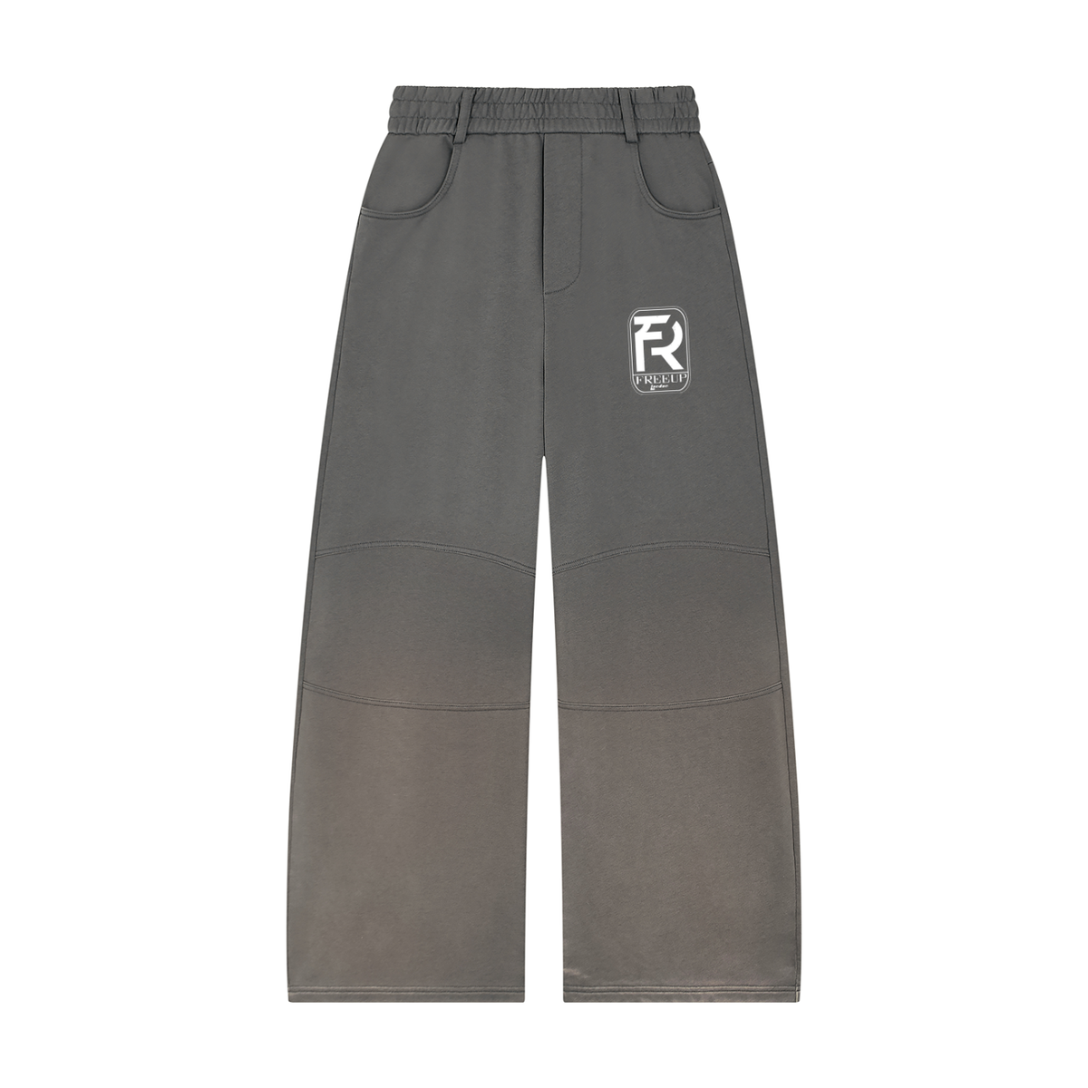 Free Up Unisex Sunfade Paneled Barrel Leg Sweatpants