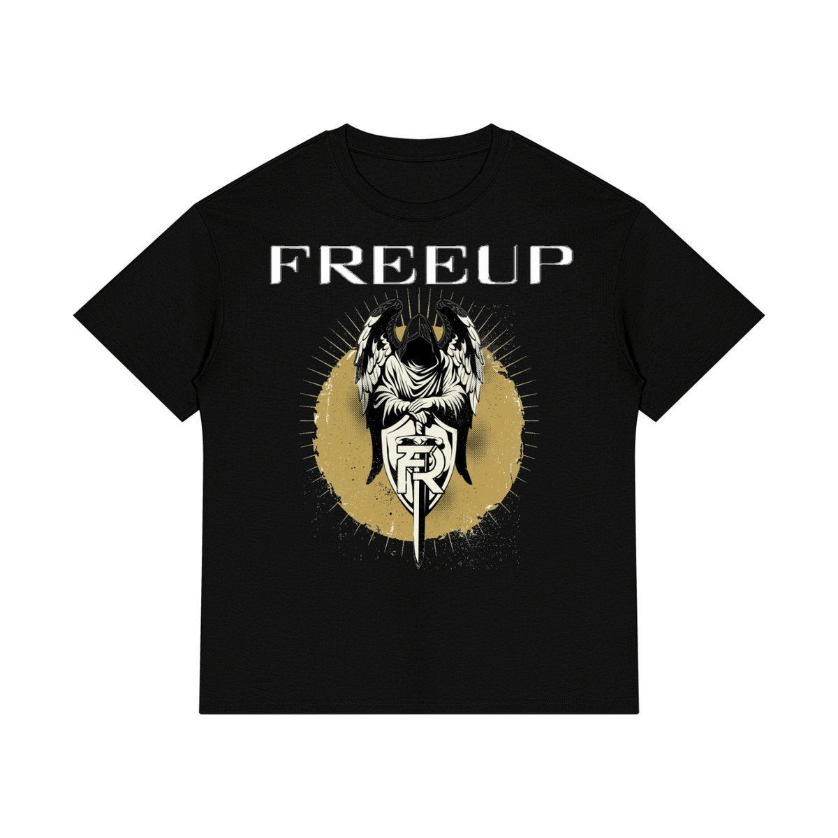 Free Up Unisex Cotton Crewneck T-Shirt Arch Angel