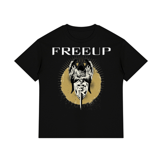 Free Up Unisex Cotton Crewneck T-Shirt Arch Angel