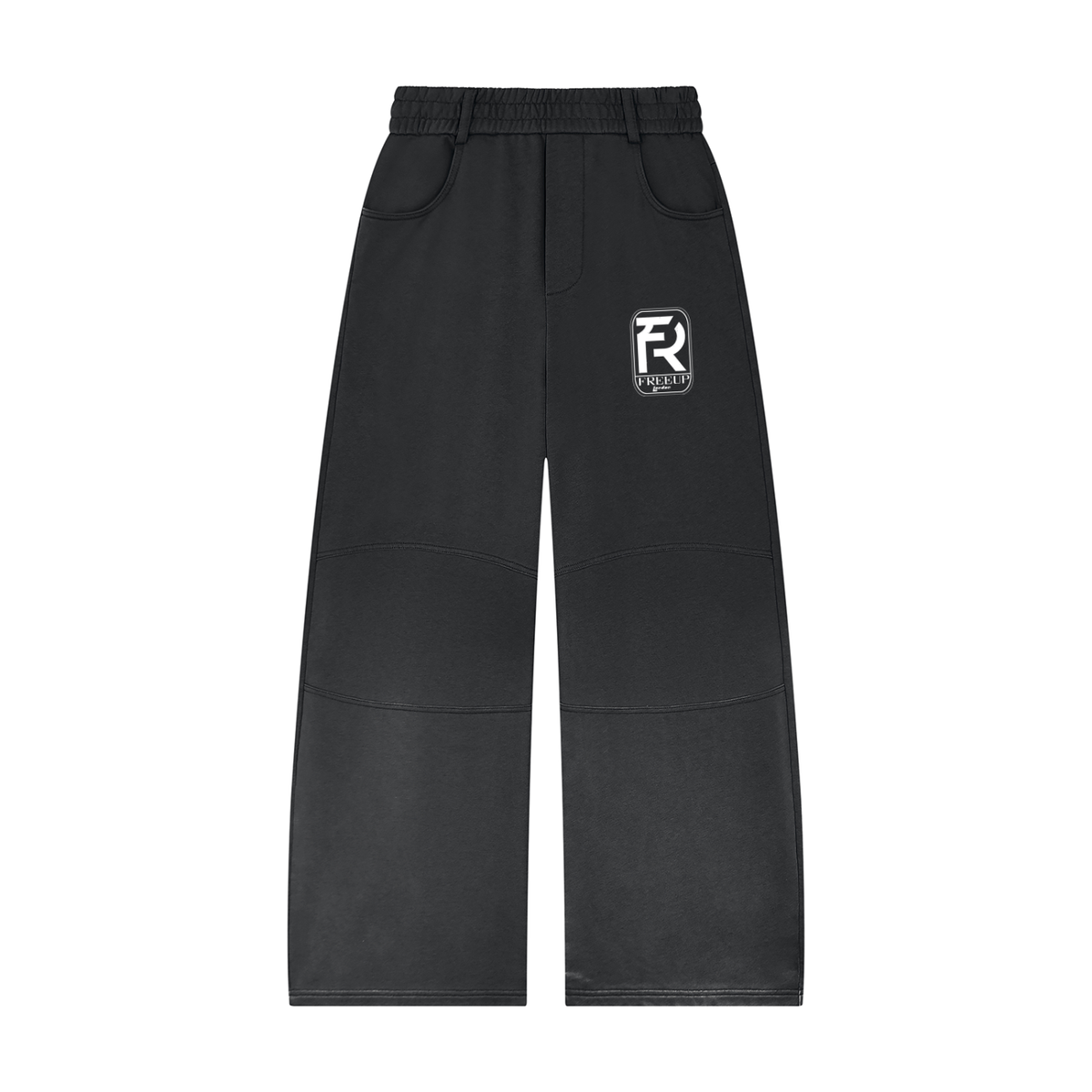 Free Up Unisex Sunfade Paneled Barrel Leg Sweatpants