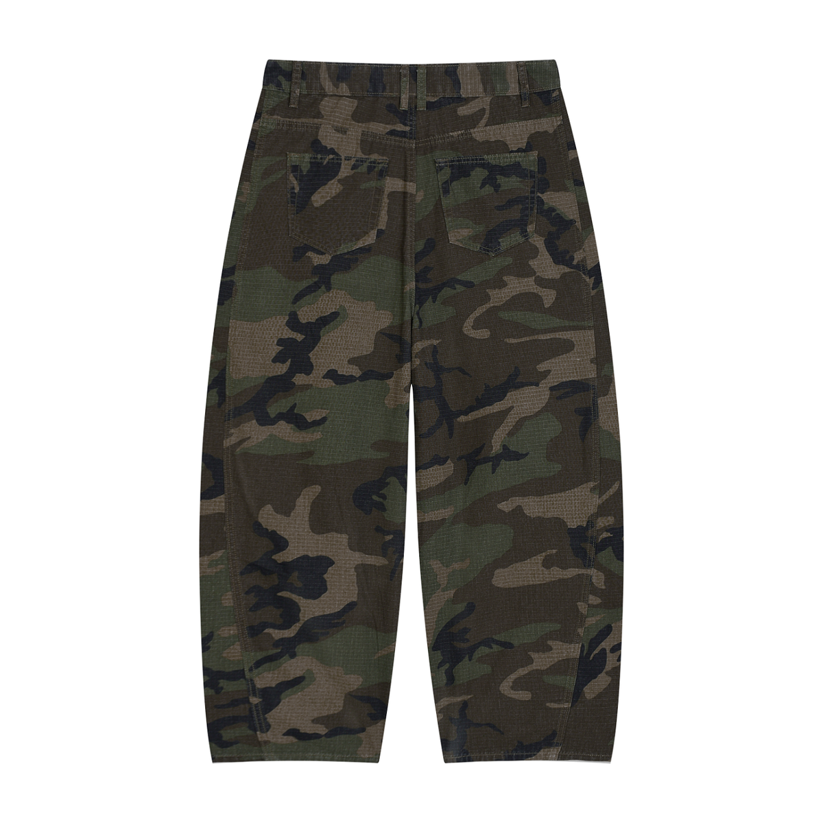 Free Up Men’s Camo Barrel Leg Cargo Pants