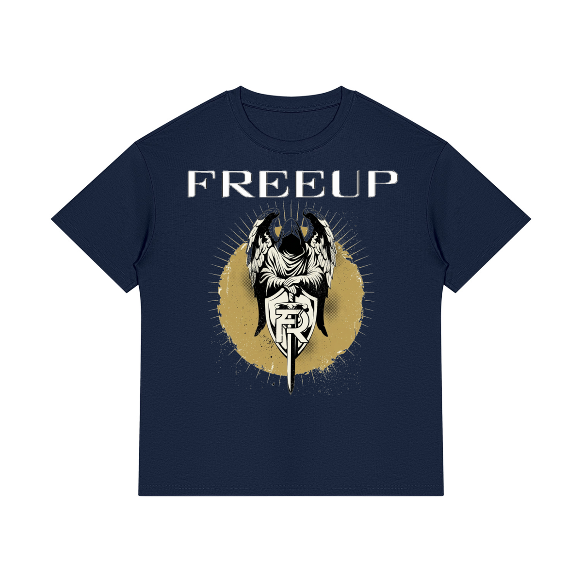 Free Up Unisex Cotton Crewneck T-Shirt Arch Angel