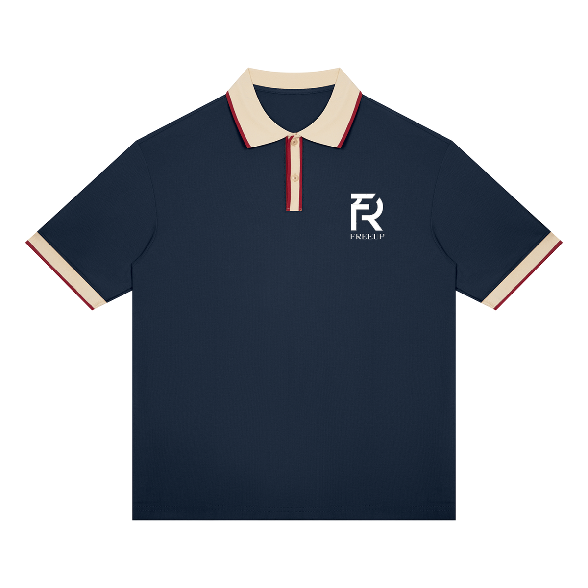 Free Up Unisex Color Block Polo Shirt