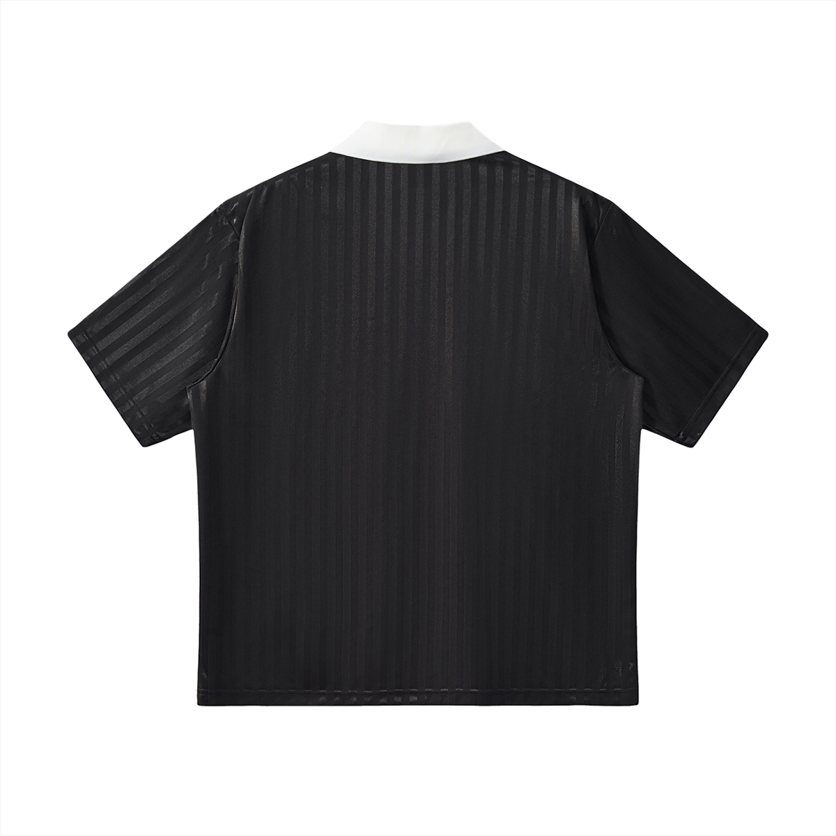Free Up Contrast Collar Striped Soccer Jersey