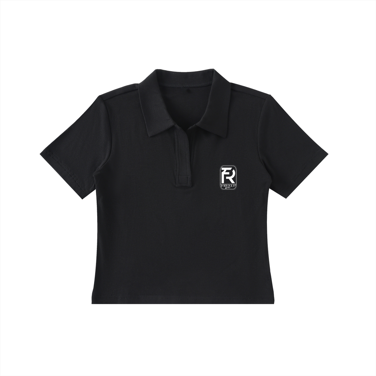 Free Up Bodycon Short Sleeve Polo Shirt