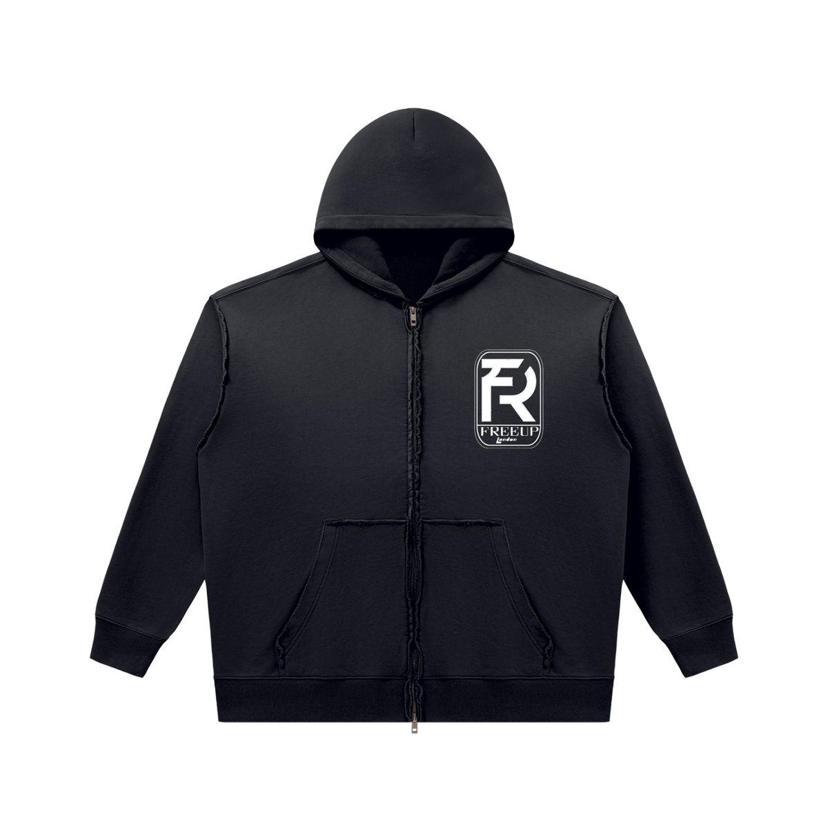 Free Up Unisex Sunfade Heavyweight Full Zip Hoodie