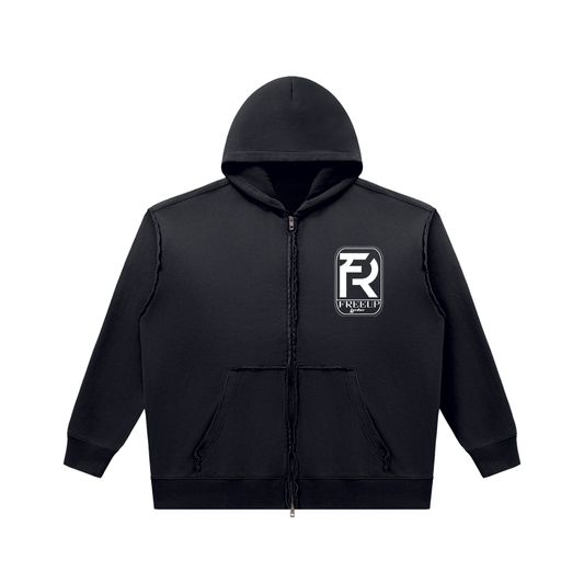 Free Up Unisex Sunfade Heavyweight Full Zip Hoodie